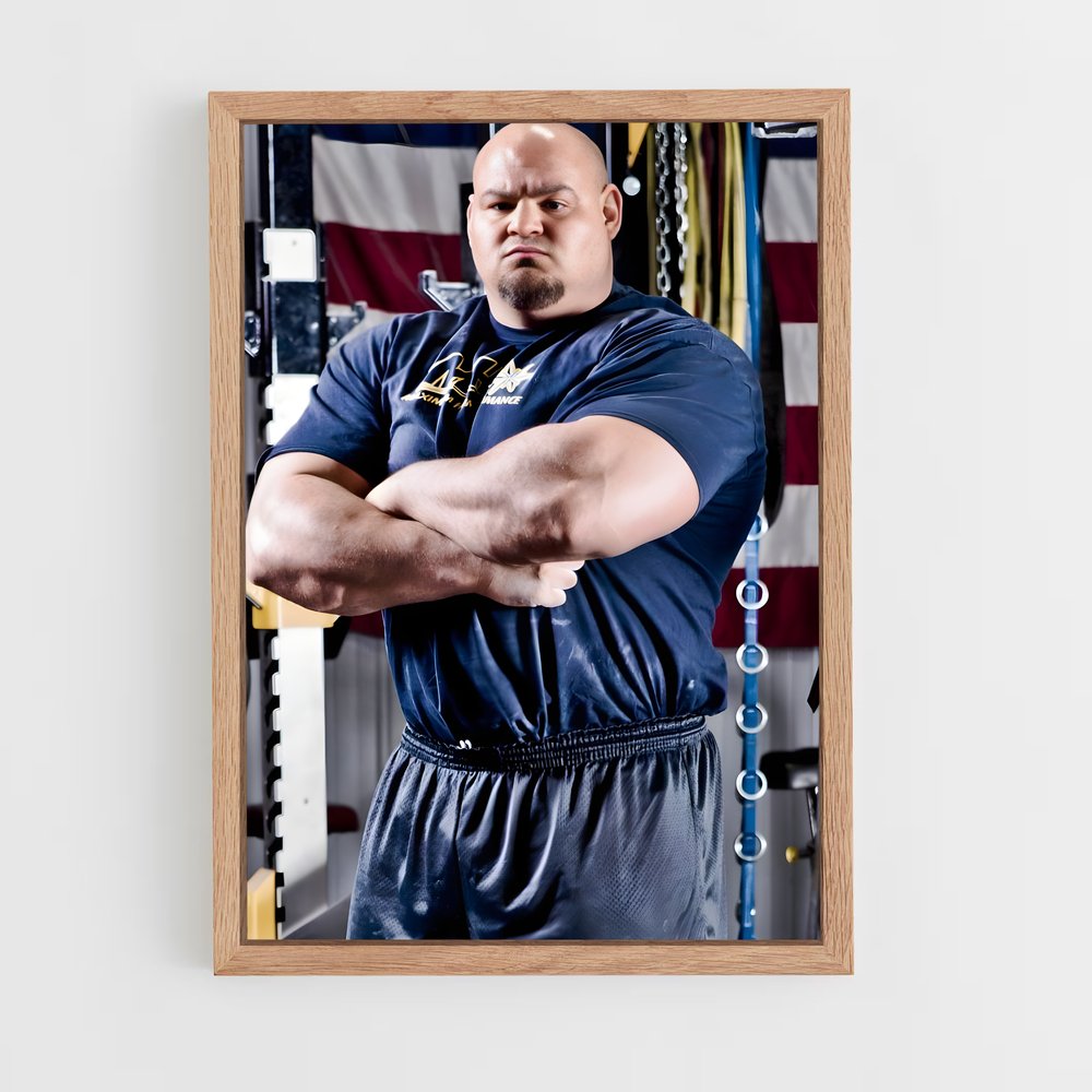 Poster Brian shaw croisés – affiche Powerlifting (vue 4)